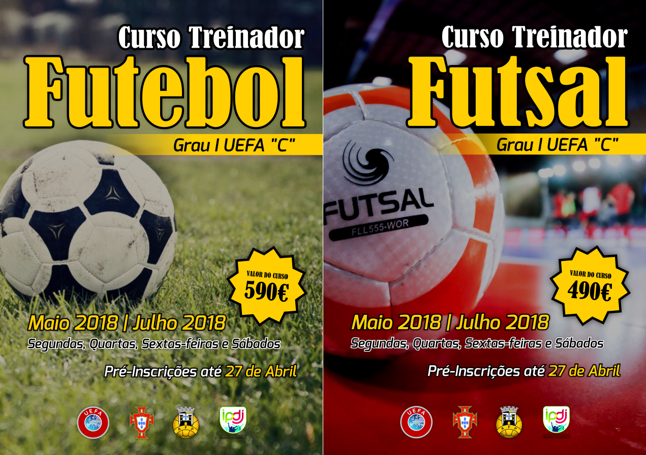Cursos de Treinadores de Futebol / Futsal - Grau I - UEFA "C"