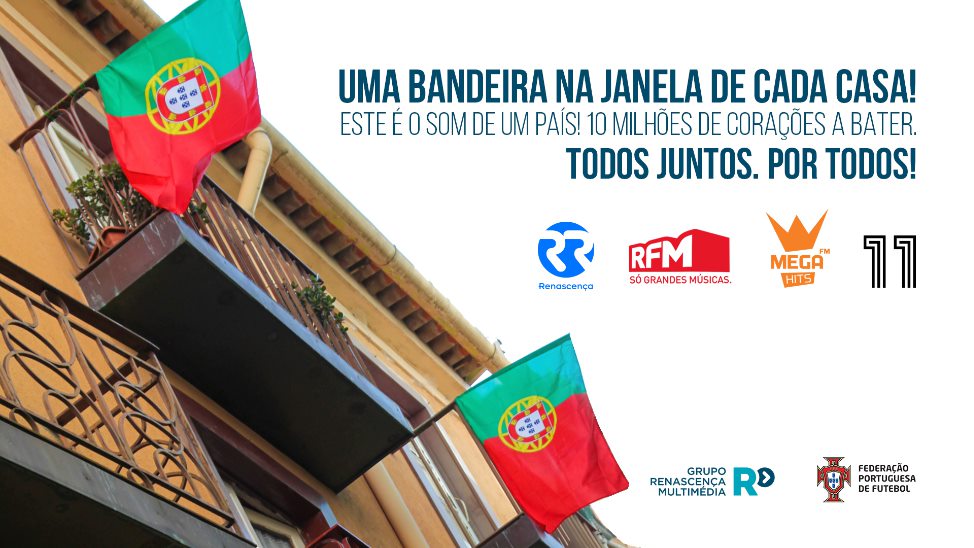 FPF, Fernando Santos e Canal 11 juntam-se ao Grupo Renascença Multimédia com “Uma bandeira por Todos”