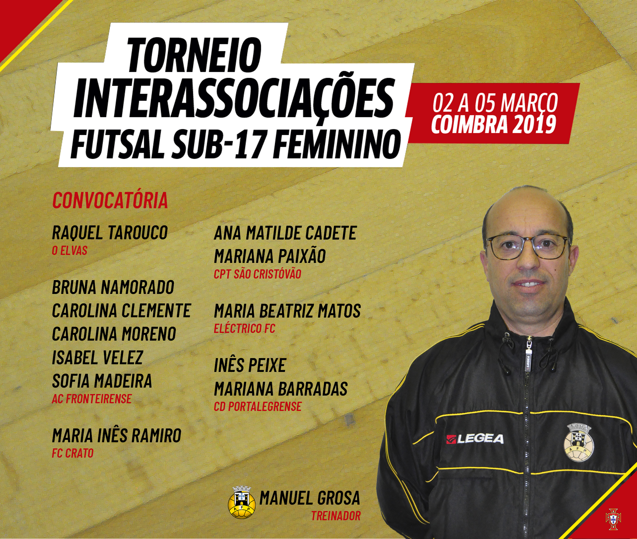 Selecção Sub-17 de Futsal Feminina preparada para o Interassociações