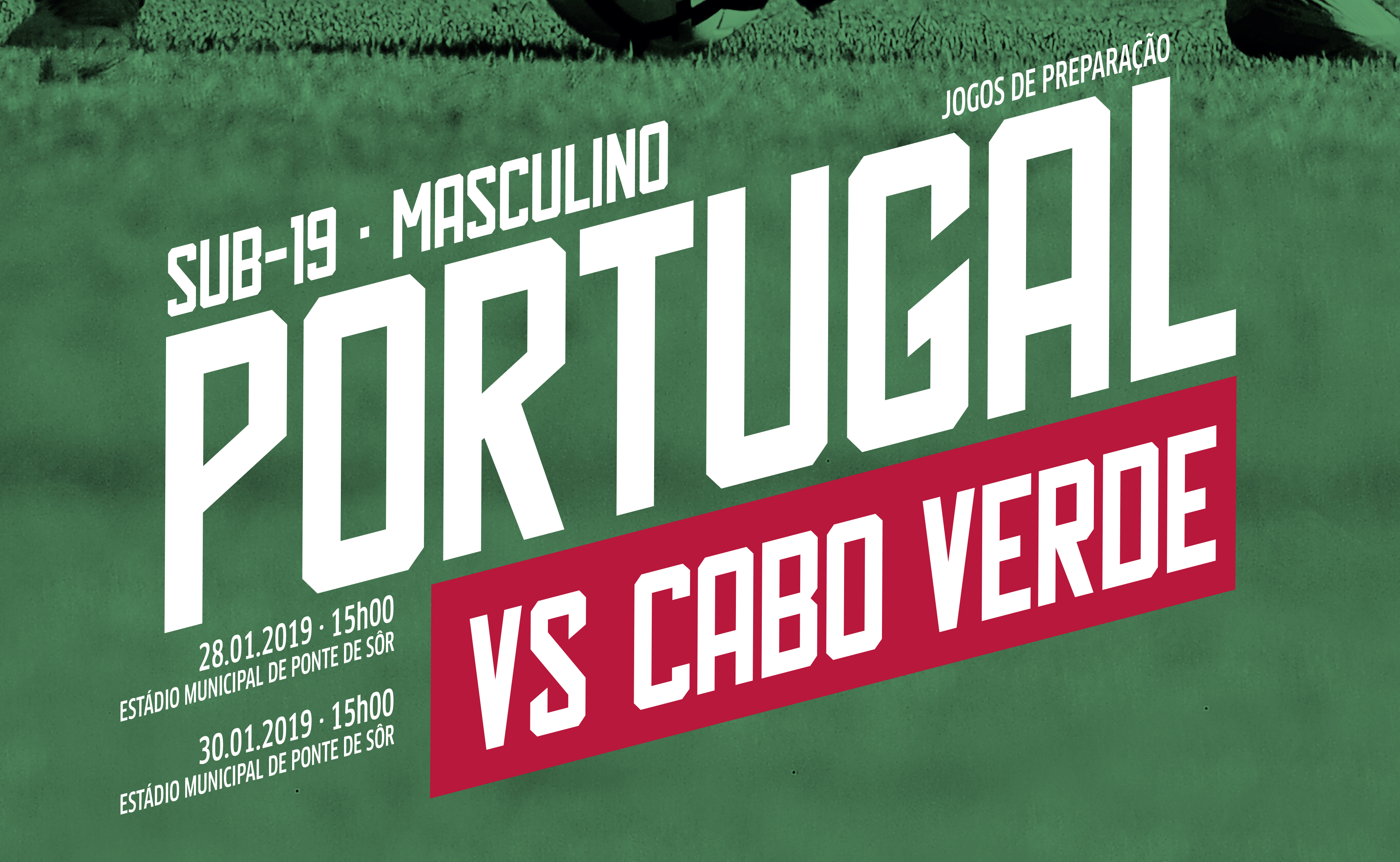 Ponte de Sor recebe Portugal vs Cabo Verde Sub-19