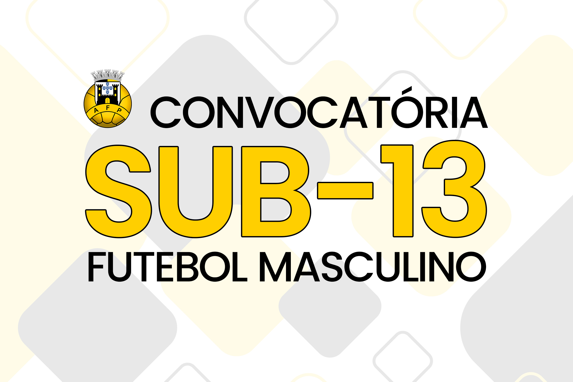 Seleção Distrital Sub-13 - Futebol Masculino - 3º Treino